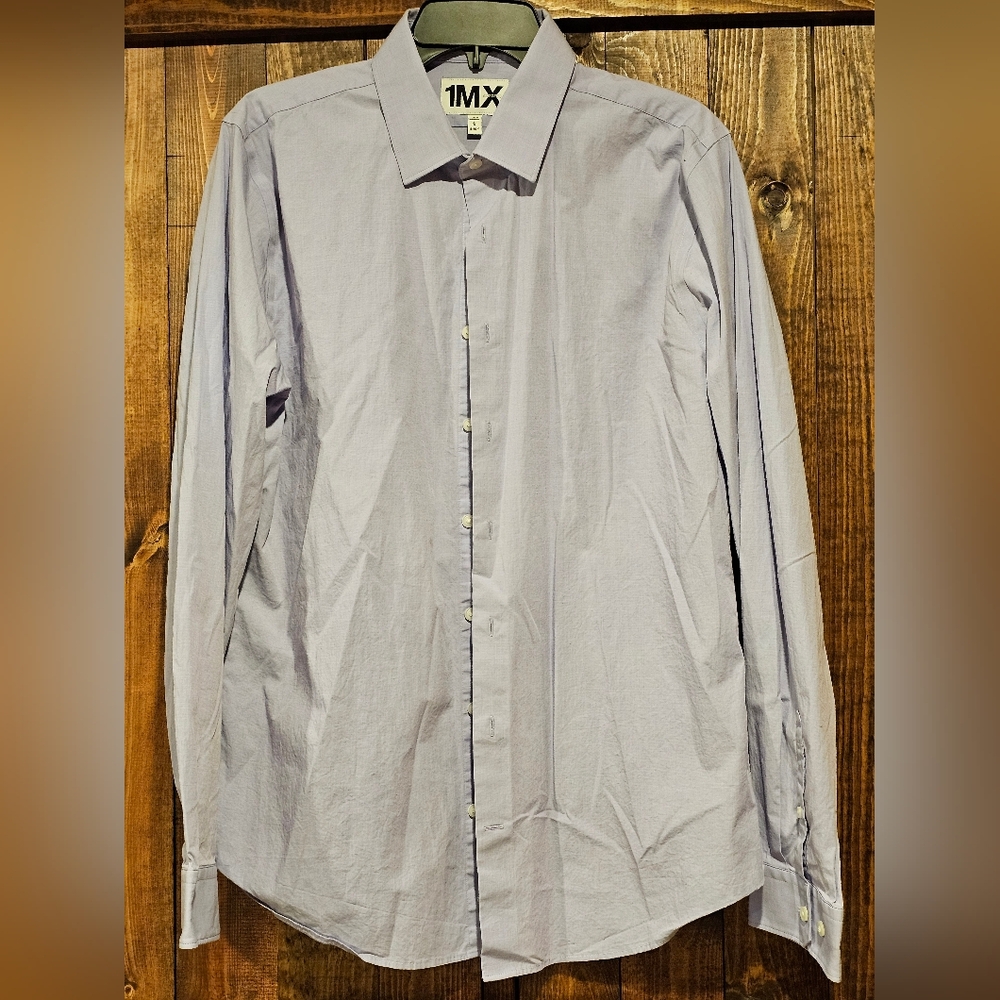Express Men's Subtle Gray Dress Shirt